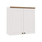 Armário de Cozinha Modulada Aéreo 80cm 2 Portas 1505 Iluminata 100% MDF Genialflex