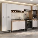 Armário de Cozinha Modulada com Gabinete de Pia 5 Pçs Paris Multimóveis MP2222 Armário de Cozinha Modulada com Gabinete de Pia 5 Pçs Paris Multimóveis MP2222