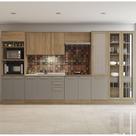 Armário de Cozinha Modulada Completa 08 peças 4,00m 002 Botanic Kappesberg