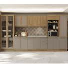 Armário de Cozinha Modulada Completa 08 peças 4,00m 171 Botanic Kappesberg