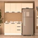 Armário de Cozinha Modulada Completa 3 Peças 200cm Com Tampo 250069 Meena Politorno Móveis