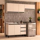 Armário de Cozinha Modulada Completa 3 Peças 200cm Sem Tampo 250027 Koya Politorno Móveis Armário de Cozinha Modulada Completa 3 Peças 200cm Sem Tampo 250027 Koya Politorno Móveis