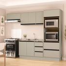 Armário de Cozinha Modulada Completa 4 Peças 270cm Sem Tampo 250035 Koya Politorno Móveis Armário de Cozinha Modulada Completa 4 Peças 270cm Sem Tampo 250035 Koya Politorno Móveis