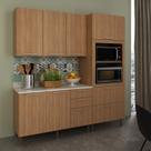 Armário de Cozinha Modulada Completa 4 Peças Copacabana Móvel na Caixa