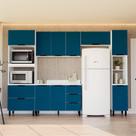 Armário de Cozinha Modulada Completa 5 Peças 310cm Com Tampo 250068 Meena Politorno Móveis