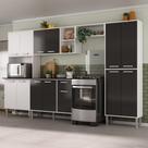 Armário de Cozinha Modulada Completa Compacta 294cm com Balcão de Pia Multimóveis MP2280