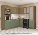 Armário de Cozinha Modulada Completa de Canto 8 peças 2,49X2,28m 272 Botanic Kappesberg Armário de Cozinha Modulada Completa de Canto 8 peças 2,49X2,28m 272 Botanic Kappesberg