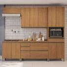 Armário de Cozinha Modulada Completa Reta 10 Peças 2,50m 324 Maxxi Canela Kappesberg Armário de Cozinha Modulada Completa Reta 10 Peças 2,50m 324 Maxxi Canela Kappesberg