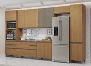 Armário de Cozinha Modulada Completa Reta 12 Peças 3,80m 321 Maxxi Canela Kappesberg