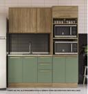 Armário de Cozinha Modulada Completa Reta 3 peças 1,90m 223 Botanic Kappesberg Armário de Cozinha Modulada Completa Reta 3 peças 1,90m 223 Botanic Kappesberg