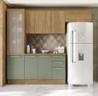 Armário de Cozinha Modulada Completa Reta 5 peças 2,50m 228 Botanic Kappesberg