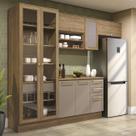 Armário de Cozinha Modulada Completa Reta 5 peças 2,80m 291 Botanic Kappesberg
