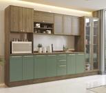 Armário de Cozinha Modulada Completa Reta 8 peças 3,50m 257 Botanic Kappesberg