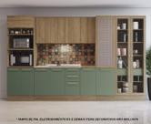 Armário de Cozinha Modulada Completa Reta 8 peças 3,60m 236 Botanic Kappesberg