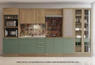 Armário de Cozinha Modulada Completa Reta 8 peças 4,00m 192 Botanic Kappesberg