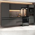Armário de Cozinha Modulada Completa Suspensa 313cm Milano Multimóveis MP2406 Armário de Cozinha Modulada Completa Suspensa 313cm Milano Multimóveis MP2406