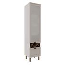 Armário de Cozinha Modulada Cristaleira 50cm Com Adega e Gavetão 1515 Iluminata 100% MDF Genialflex Armário de Cozinha Modulada Cristaleira 50cm Com Adega e Gavetão 1515 Iluminata 100% MDF Genialflex