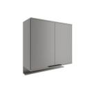 Armário de Cozinha Modulado Alpha 2502 c/ 2 Portas 80cm Cinza - Carraro