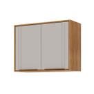 Armário de Cozinha Modulado Áurea c/ 2 Portas 80cm Cinamomo/Off White - MGM
