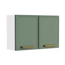 Armário de Cozinha Modulado Bella c/ 2 Portas Médio 80cm Verde - Bertolini