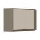 Armário de Cozinha Modulado Canto Oblíquo Connect c/ 2 Portas Duna/Cristal - Henn