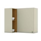 Armário de Cozinha Modulado Canto Reto Essência 1 Porta Areia/Nature - Henn