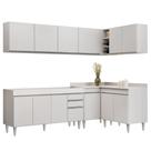 Armário de Cozinha Modulado de Canto 6 Peças CP31 Balcão sem Tampo Branco - Lumil