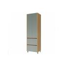 Armário de Cozinha Modulado Paneleiro Rainha c/ 2 Portas e 2 Gavetas 70cm Nature/Verde - Nesher