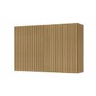 Armário de Cozinha Modulado Rainha c/ 2 Portas Ripadas 120 cm Nature - Nesher Armário de Cozinha Modulado Rainha c/ 2 Portas Ripadas 120 cm Nature - Nesher