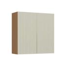 Armário de Cozinha Modulado Simone Mendes c/ 2 Portas 80cm Carvalho/Cinza - Nesher