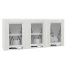 Armário de Cozinha Modulado Star New c/ 3 Portas c/Vidro Branco - Telasul