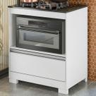 Armário de Cozinha para Cooktop Mari 1 Gaveta Branco New/Granito - Pnr Móveis