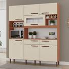 Armário de Cozinha Siena 100% MDF Tuboarte 7 Portas e 2 Gavetas