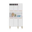 Armário de Cozinha Thaís 1,07 MT 6 Portas Branco Armário de Cozinha Thaís 1,07 MT 6 Portas Branco