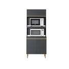 Armário de Cozinha Torre para 2 Fornos Linha Harmonia 03.0453 Semplicitá Móveis