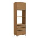 Armário de Cozinha Torre Quente 70cm 1 Nicho com Pés Maxxi Canela Kappesberg