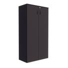 Armário de Escritório Alto com 2 Portas Chave de Fechadura e 3 Prateleiras Multiuso Studio Metalwood Armário de Escritório Alto com 2 Portas Chave de Fechadura e 3 Prateleiras Multiuso Studio Metalwood
