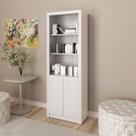 Armário de Escritório com 2 Portas 5 Prateleiras 171x60 Cm ME4110 Branco