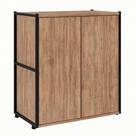 Armário de Escritório Shelf 2 PT Ameixa e Preto 71 cm