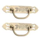 Armário de latão antigo puxa Tighall 15x3cm Bronze 2PCS