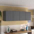 Armário de Lavanderia Aéreo Multiuso 4 Portas Multimóveis MP5042