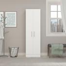 Armário De Lavanderia Multiuso Com 2 Portas Menu Móveis Branco