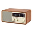 Armário de madeira Bluetooth Radio Sangean WR-16 AM/FM marrom