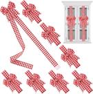 Armário de Natal, laços, fitas, decorações, 6 unidades