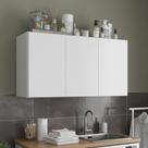 Armário de Parede 3 Portas Ideal para Cozinha, Sala, Quarto e Lavanderia