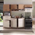 Armário de Parede Completa com Balcão Cozinha Fortaleza com Balcão 7 Portas 2 Gavetas Atualle Armário de Parede Completa com Balcão Cozinha Fortaleza com Balcão 7 Portas 2 Gavetas Atualle