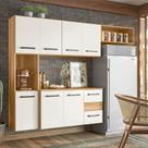 Armário de Parede Cozinha Compacta Juliete 7 Portas 2 Gavetas Armário de Parede Cozinha Compacta Juliete 7 Portas 2 Gavetas