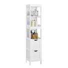 Armário de piso de banheiro VASAGLE Bathroom Storage branco