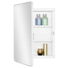 Armário de remédios Fundin de plástico branco com espelho 40x55cm Armário de remédios Fundin de plástico branco com espelho 40x55cm