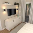 Armário Duplo Baixo para Quarto Moderno
